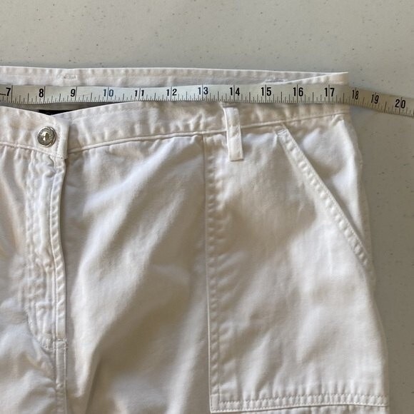 Style & Co Straighten Leg Cargo Cropped Pants Jeans High Rise Utility Cotton - Picture 7 of 12